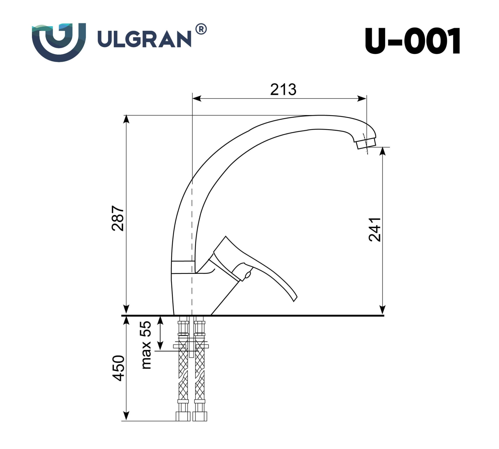 Смеситель ULGRAN U-001
